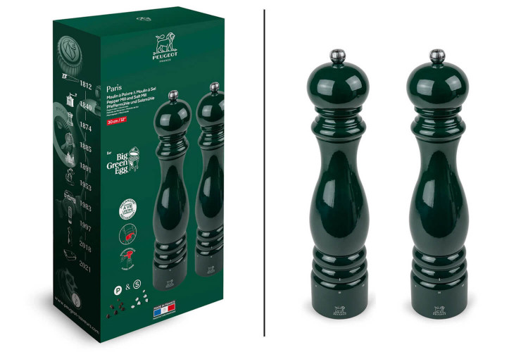 Coffret Peugeot Paris U'Select Big Green Egg - 2 moulins sel et poivre 30cm