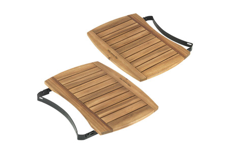 Tablettes latérales en acacia pour Big Green Egg MiniMax