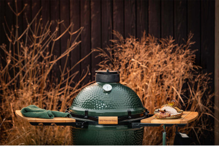 Tablettes latérales en acacia pour Big Green Egg Large