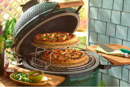 Tablettes latérales en acacia pour Big Green Egg Large