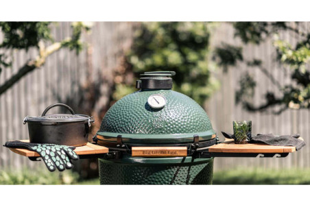 Tablettes latérales en acacia pour Big Green Egg Large
