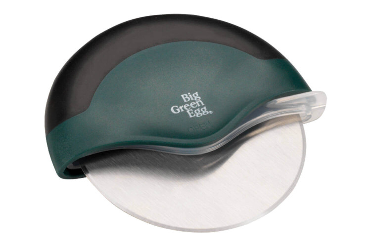 Coupe pizza Big Green Egg en inox et poignée antidérapante