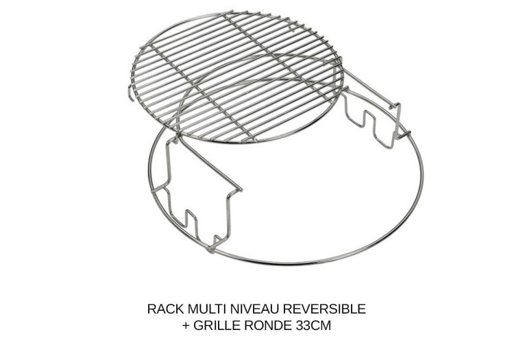 Kit grill pour barbecue Eggspander Big Green Egg - Modèle : Large