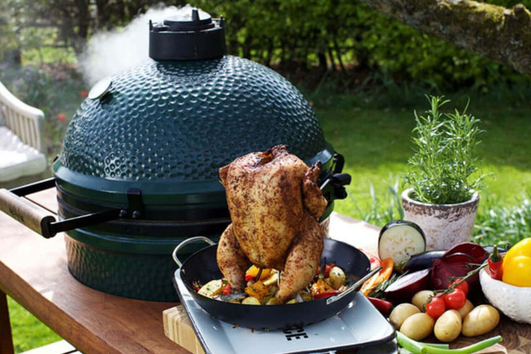 Support à poulet rôti Big Green Egg vertical