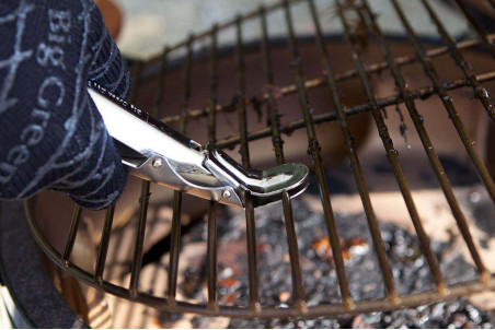 Pince pour grilles de barbecue Big Green Egg en inox