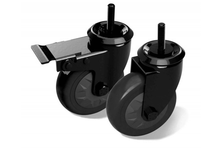 Set de 2 roulettes Big Green Egg pour chariots et tables