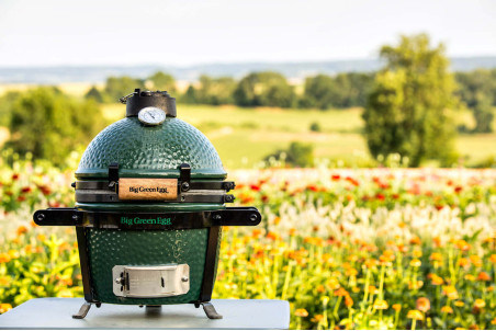 Barbecue charbon de bois Big Green Egg Mini polyvalent en céramique - Haut de gamme