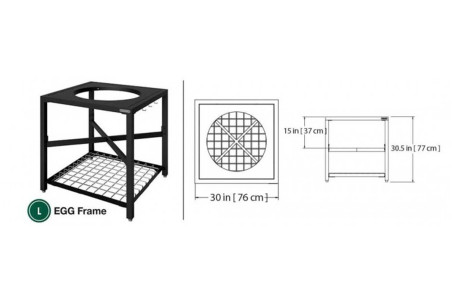Table modulaire pour barbecue Big Green Egg Large