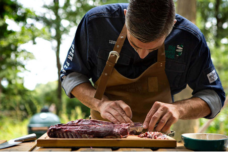 Planche à découper en teck Big Green Egg 45x30,5cm