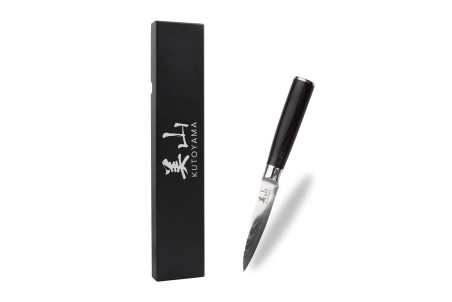 Couteau d'office en acier inoxydable Kutoyama Black Pakka 8cm