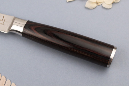 Couteau d'office en acier inoxydable Kutoyama Black Pakka 8cm