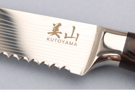 Couteau à pain en acier inoxydable Kutoyama Black Pakka 20cm