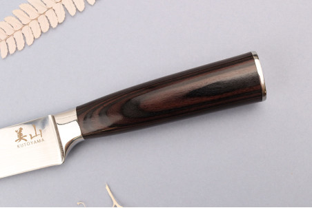 Couteau à découper en acier inoxydable Kutoyama Black Pakka 20cm