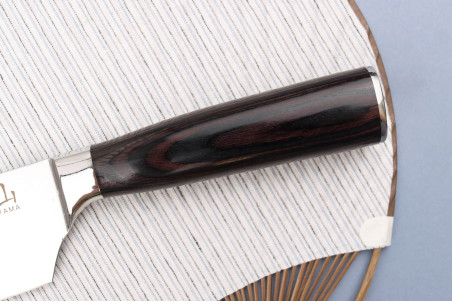 Couteau nakiri en acier inoxydable Kutoyama Black Pakka 17cm