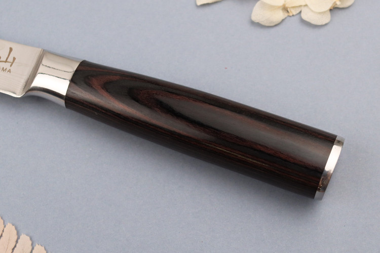 Coffret de couteaux Kutoyama Black Pakka 3 pièces : office + nakiri + chef