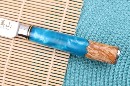 Couteau d'office Kutoyama Damas Azur lame acier VG10 8cm