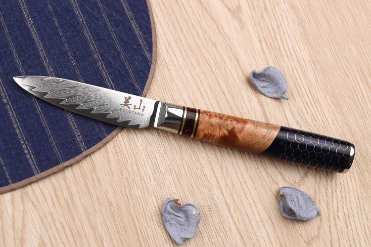 Lot de 2 couteaux de cuisine Kutoyama Damas Nid d'Abeille - Chef + Office