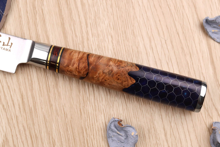 Couteau universel Kutoyama Damas Nid d'Abeille lame acier VG10 13cm