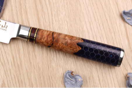 Couteau universel Kutoyama Damas Nid d'Abeille lame acier VG10 13cm