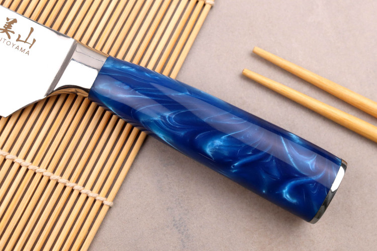 Couteau de chef Kutoyama Blue Wave lame 20cm