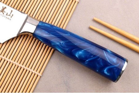 Couteau de chef Kutoyama Blue Wave lame 20cm