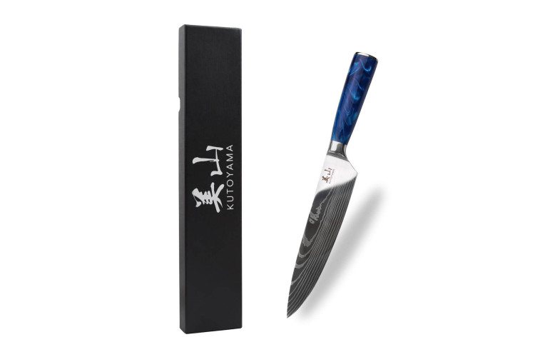 Couteau de chef Kutoyama Blue Wave lame 20cm