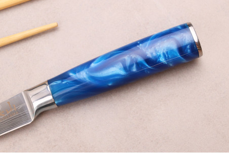 Couteau universel Kutoyama Blue Wave lame 12cm