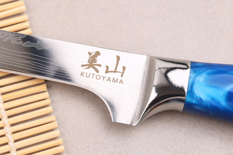 Couteau désosseur Kutoyama Blue Wave lame 15cm