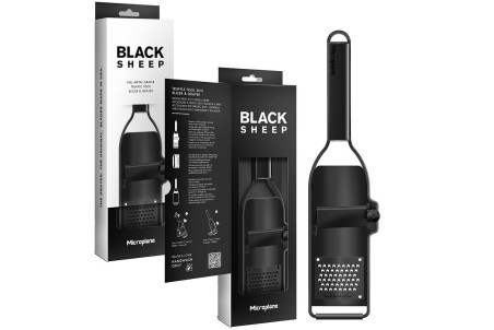 Râpe à truffe et trancheuse Microplane Black Sheep - 2 en 1