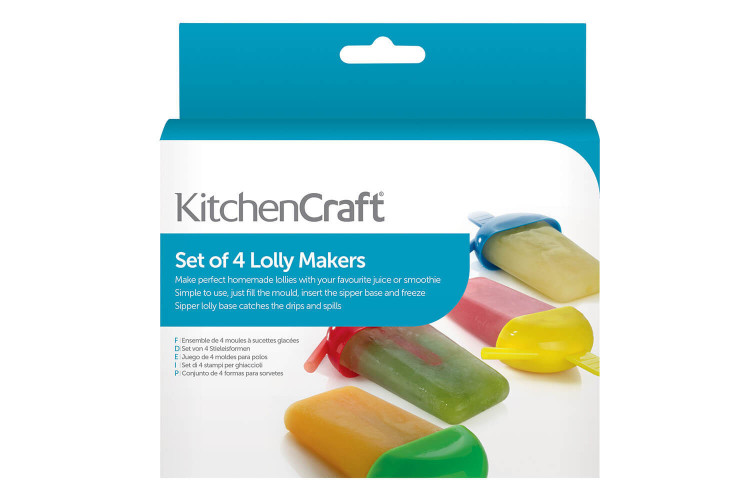 Moules à glace KitchenCraft colorés - 4 pièces