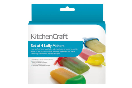 Moules à glace KitchenCraft colorés - 4 pièces