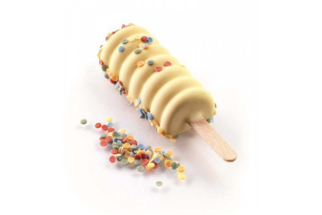 Moule à glaces en silicone Silikomart Mini Tango forme spirale - 4 empreintes