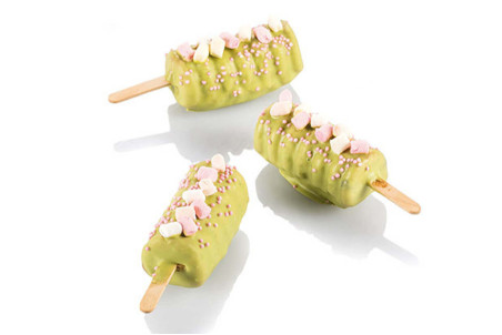 Moule à glaces en silicone Silikomart Mini Tango forme spirale - 4 empreintes