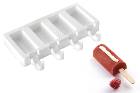Moule à glaces en silicone Silikomart Mini Chic - 4 empreintes design