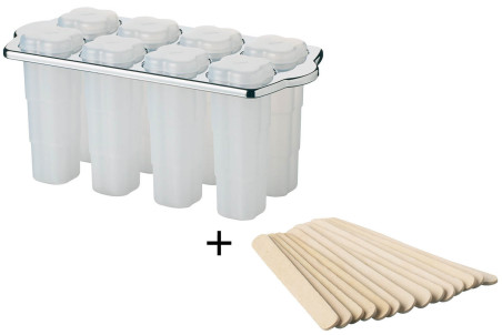 Moule à glace pour sucettes glacées KitchenCraft - Bâtonnets en bois inclus