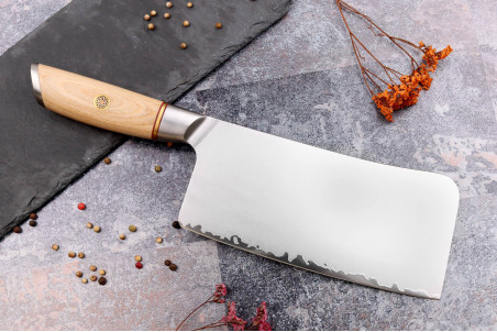 Couperet en pakkawood Fukito Pakka San Mai 19cm