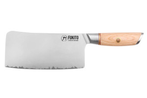 Couperet en pakkawood Fukito Pakka San Mai 19cm