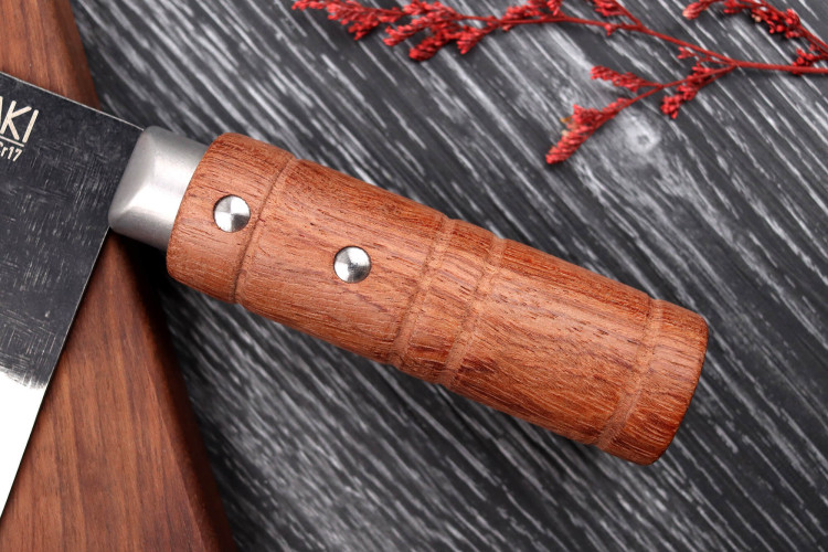 Couteau de chef chinois design Wusaki Padouk 17,5cm