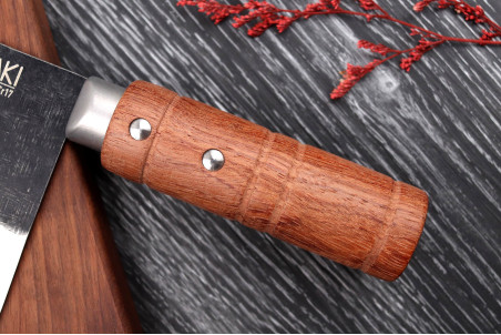 Couteau de chef chinois design Wusaki Padouk 17,5cm