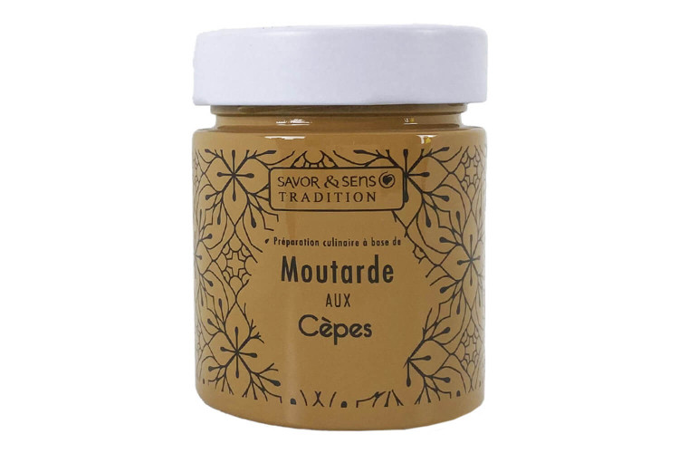 Moutarde naturelle Savor&Sens Color Block aux cèpes - 130g