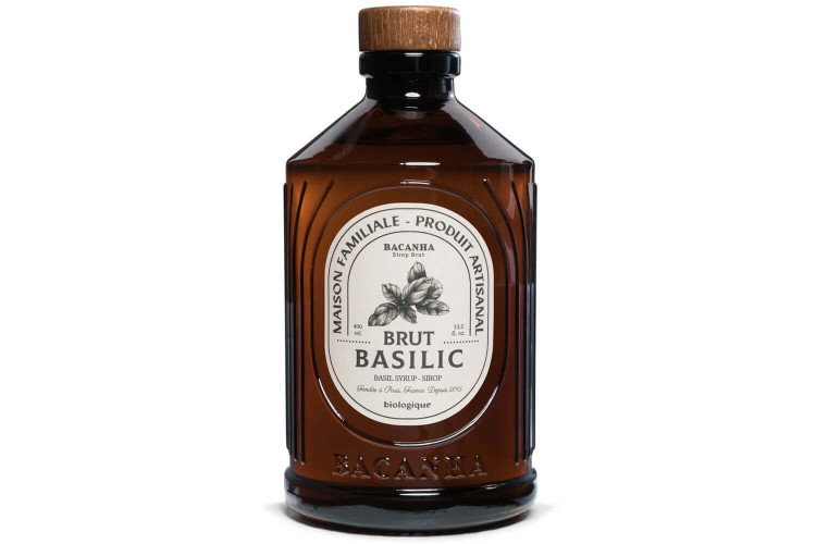Sirop de basilic artisanal et biologique Bacanha - 40cl