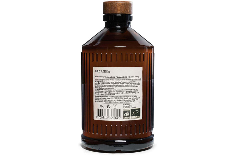 Sirop de grenadine artisanal Bacanha 40cl - Sirop bio