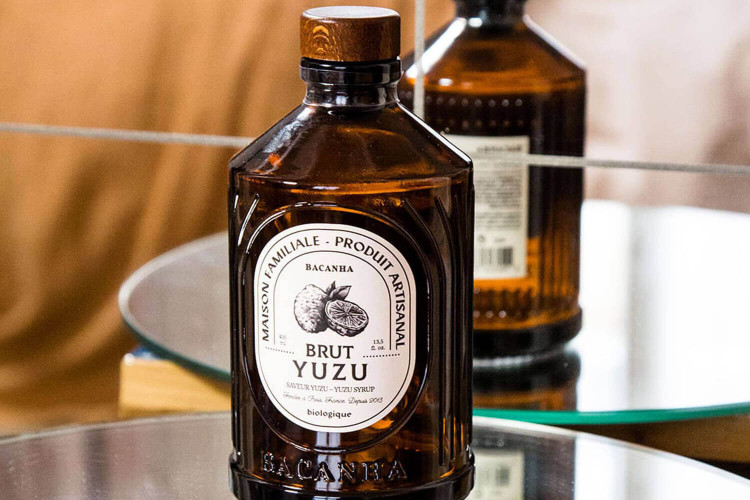 Sirop de yuzu bio et artisanal Bacanha - Fabrication française 40cl
