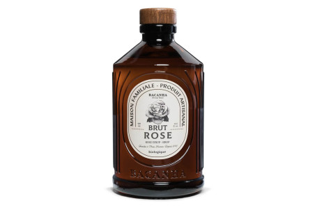 Sirop à la rose artisanal Bacanha - Certification biologique 40cl