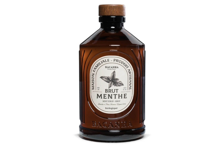 Sirop de menthe bio et artisanal Bacanha - Fabriqué en France 40cl