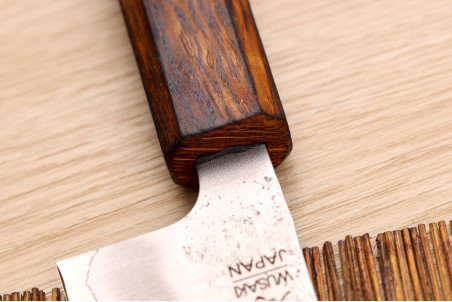 Couteau bunka Wusaki Yoshi G3 chêne 17cm - Couteau artisanal japonais