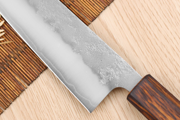 Couteau bunka Wusaki Yoshi G3 chêne 17cm - Couteau artisanal japonais