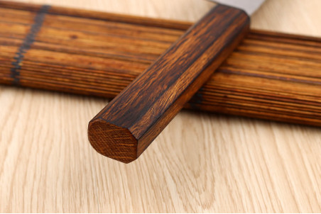 Couteau bunka Wusaki Yoshi G3 chêne 17cm - Couteau artisanal japonais