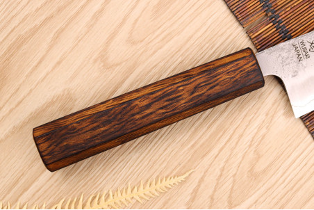 Couteau bunka Wusaki Yoshi G3 chêne 17cm - Couteau artisanal japonais