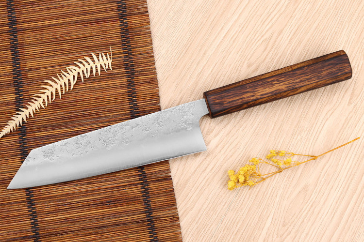 Couteau bunka Wusaki Yoshi G3 chêne 17cm - Couteau artisanal japonais
